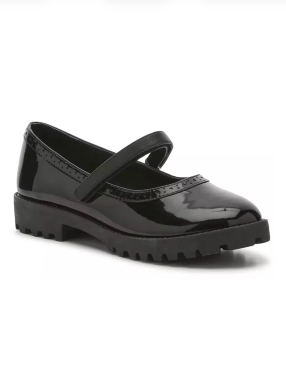 Mix No. 6 Mary Jane Sz 6 Black Patent Women’s Shoes Chunky Lugged Soles Academia